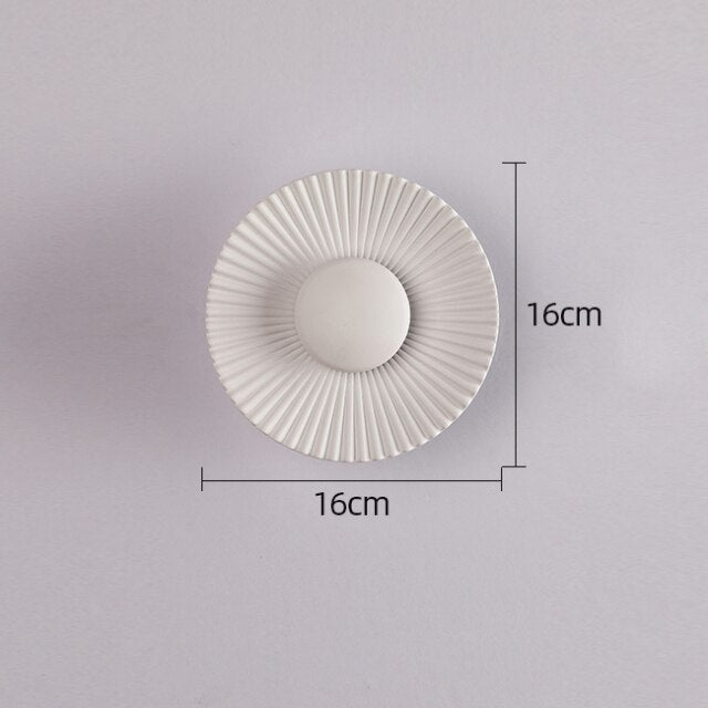 Sunburst LED Wall Sconce with Halo Glow