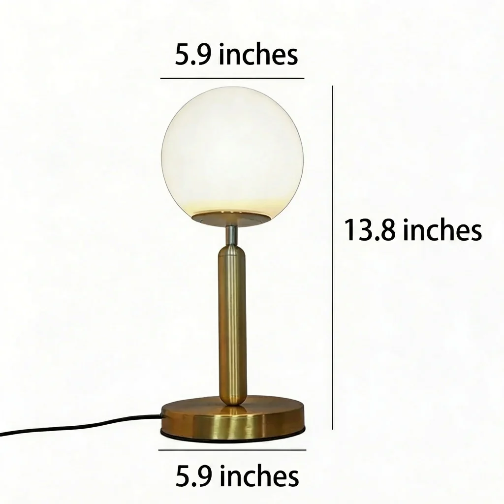 Simple Glass Ball Table Lamp