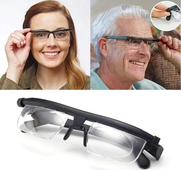 Knob-Adjustable Vision Glasses, Unisex