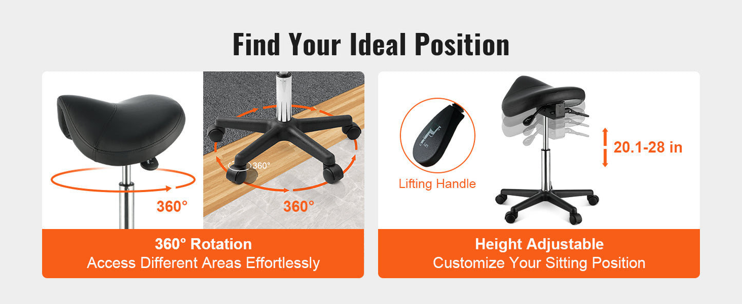 Adjustable Saddle Stool