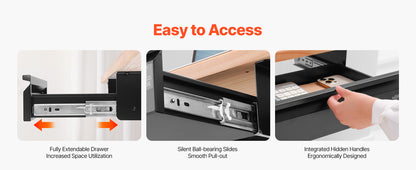 Under-Desk Slide-Out Drawer