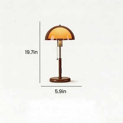 Warm Modern Dual-Dome Table Lamp